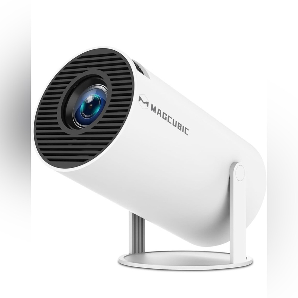HY300PRO Mini Projector with WiFi and Bluetooth, 4K Support Smart Portable.